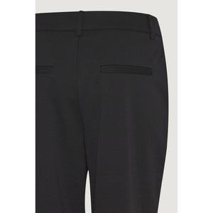 ICHI Black Recycled Polyester Dress Pants