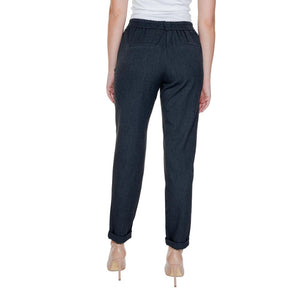 Vero Moda Gray Polyester Casual Pants