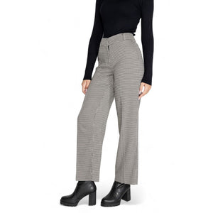 Only Black Polyester Flared Pants