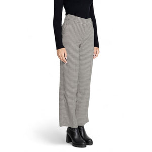 Only Black Polyester Flared Pants