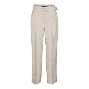 Vero Moda Gray Polyester Casual Pants