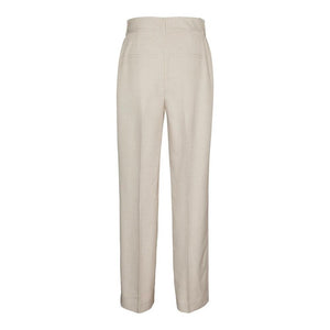 Vero Moda Gray Polyester Casual Pants