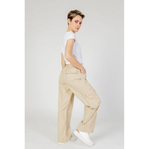 Only Beige Cotton Cargo Pants