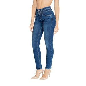 Street One Blue Cotton Mom Jeans