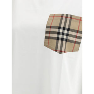 Burberry White Cotton T-Shirt