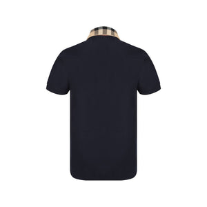 Burberry Blue Cotton Polo Shirt
