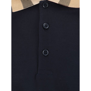 Burberry Blue Cotton Polo Shirt