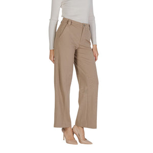 Street One Beige Viscose Casual Pants