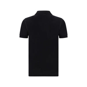 Dolce & Gabbana Black Cotton Polo Shirt