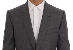 Dolce & Gabbana Gray Wool MARTINI Slim Blazer