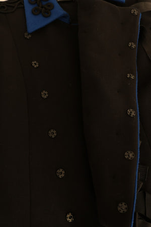 Dolce & Gabbana Black Wool Trench Jacket