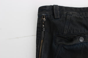 Costume National Blue Cotton Slim Pants Denim Jeans