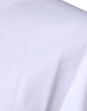 Dolce & Gabbana White DG Logo Cotton Crew Neck T-shirt