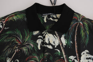Dolce & Gabbana Black Volcano Sicily Short Sleeve T-Shirt