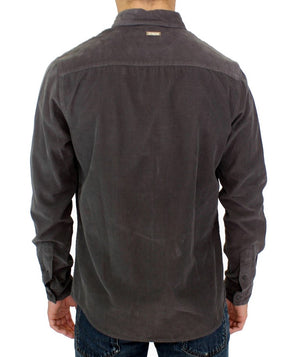 GF Ferre Green Button Front Cotton Casual Shirt