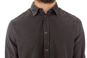 GF Ferre Green Button Front Cotton Casual Shirt
