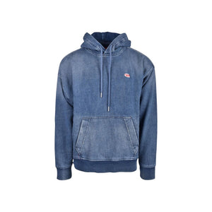Diesel Blue Cotton Hoodie