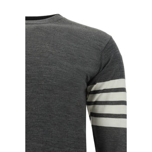 Thom Browne Gray Fleece Wool Sweatshirt
