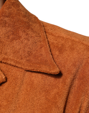 Dolce & Gabbana Hazel Cotton Velvet Button Down Collared Shirt