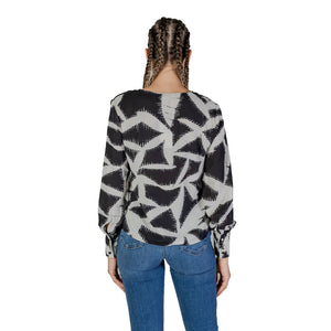 Jacqueline De Yong Black Recycled Polyester Blouse