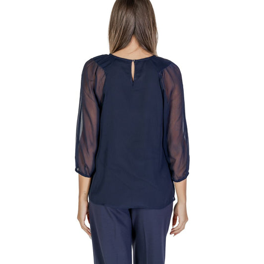 Street One Blue Polyester Blouse