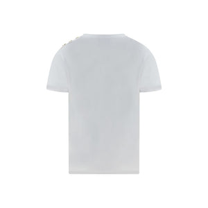 Balmain White Cotton T-Shirt
