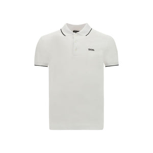ZEGNA White Elastane Polo Shirt