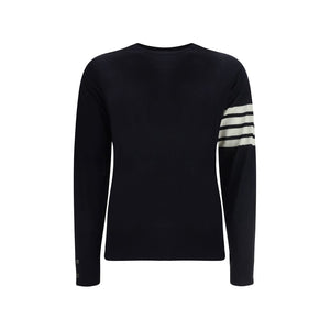 Thom Browne Blue Fleece Wool Sweatshirt