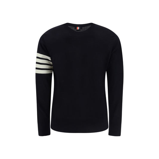 Thom Browne Blue Fleece Wool Sweatshirt