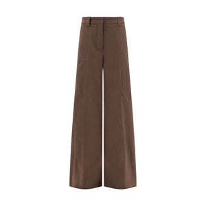 The Latest Brown Cotton Casual Pants