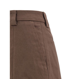 The Latest Brown Cotton Casual Pants