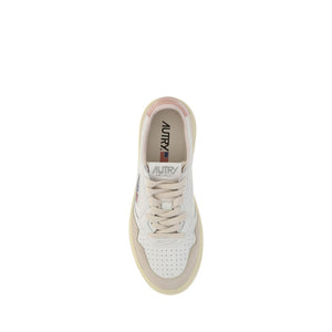 Autry White Leather Low Top Sneakers
