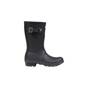 Hunter Black Recycled Polyester Ankle Boots