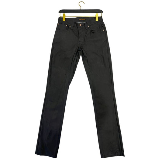Nudie Jeans Black Cotton Jeans Denim