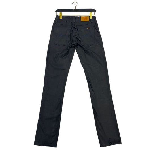 Nudie Jeans Black Cotton Jeans Denim