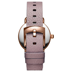 MVMT Purple Leather Dress Watch