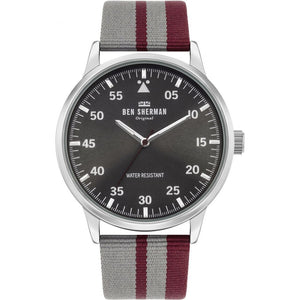Ben Sherman Gray Fabric Dress Watch