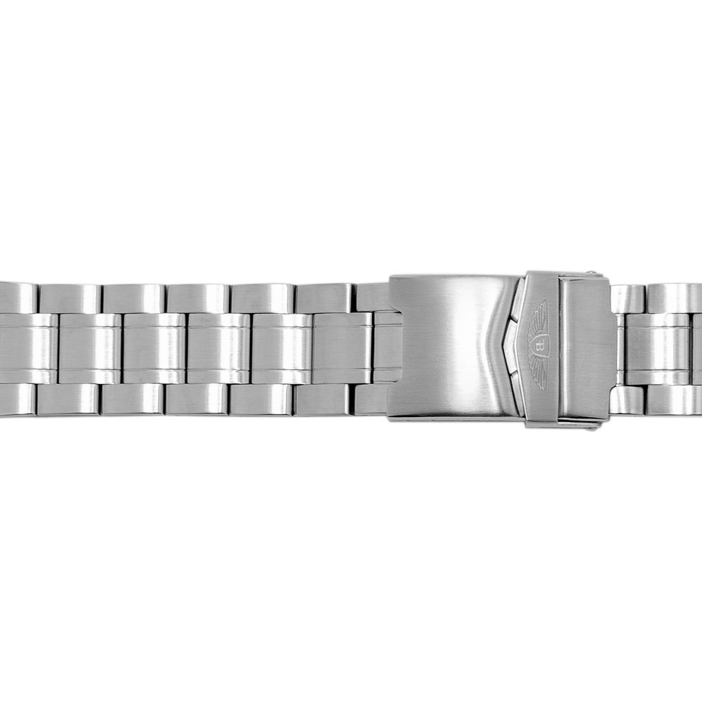 Bobroff Silver Stainless Steel Bracelet Watch