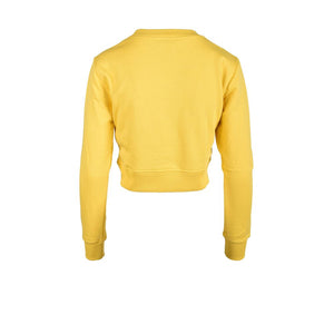Diesel Yellow Cotton Sweatshirt