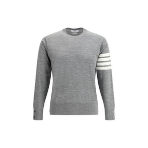 Thom Browne Gray Fleece Wool Sweatshirt
