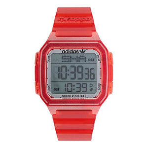 Adidas Red Resin Digital Watch