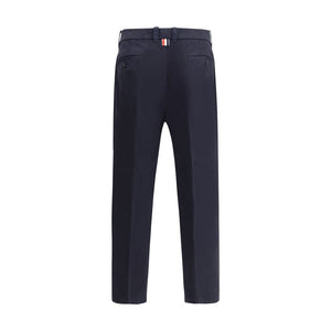 Thom Browne Blue Cotton Casual Pants