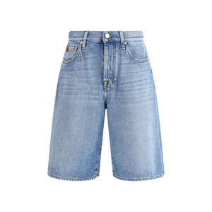 Jacob Cohen Blue Cotton Bermuda Shorts
