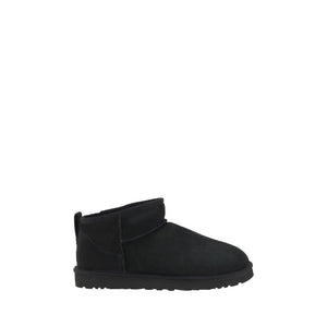 UGG Black Goatskin Ankle Boots