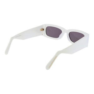 GCDS White Plastic Sunglasses