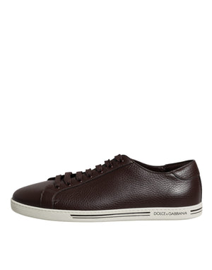 Dolce & Gabbana Brown Low Top Men Saint Tropez Sneakers Shoes