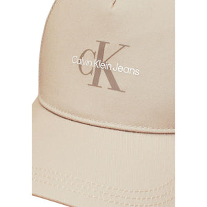 Calvin Klein Jeans Beige Recycled Polyester Cap (Baseball Hat)