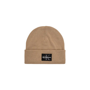 Calvin Klein Jeans Beige Cotton Cap (Baseball Hat)