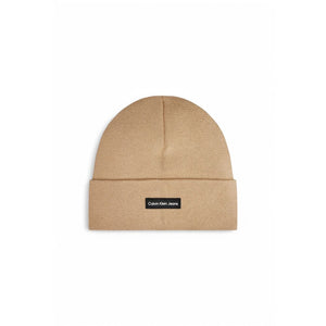 Calvin Klein Jeans Beige Recycled Polyester Cap (Baseball Hat)