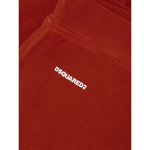 Dsquared² Red Cotton Athletic Pants